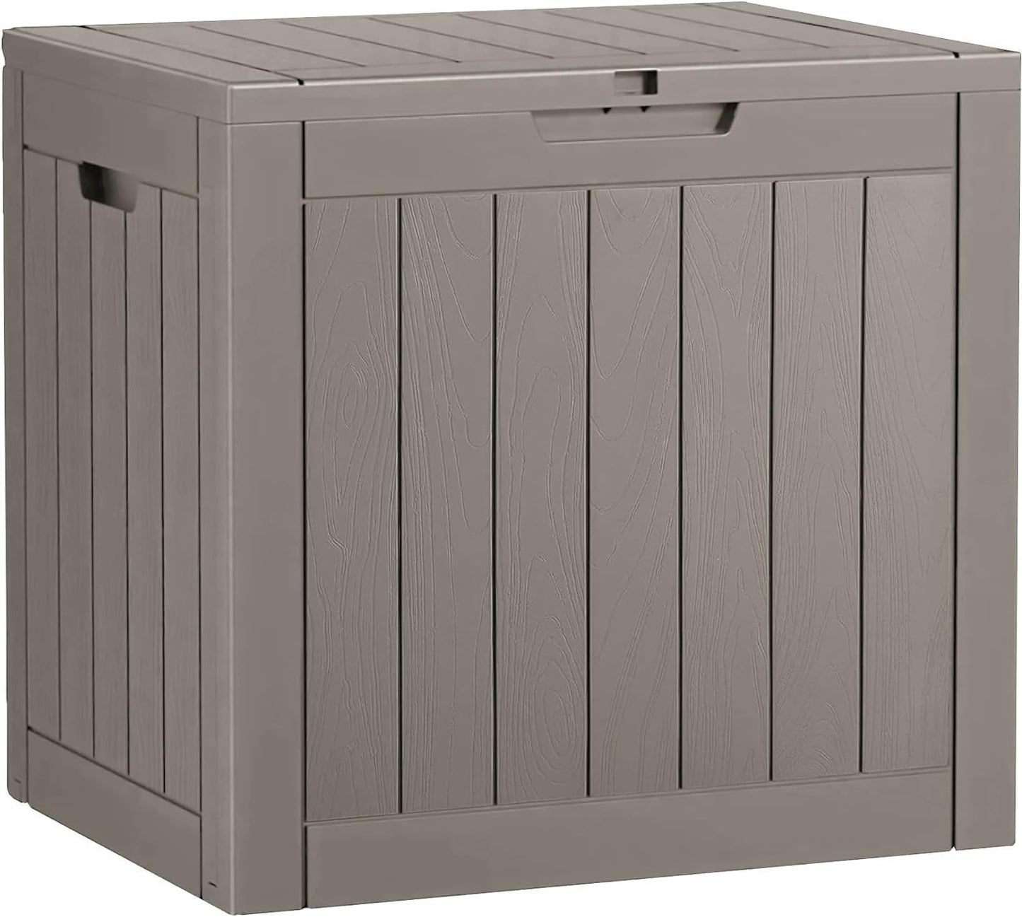 Outdoor Storage Box, Resin Deck Boxes Outdoor Waterproof For Patio Furniture, Garden Tools, Pool Supplies, Durable And UV Resistant, Lockable (31 Gallon, Black)